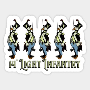 Military Ducks - Vintage Book Illustration Sticker